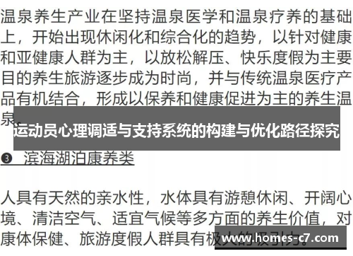 运动员心理调适与支持系统的构建与优化路径探究